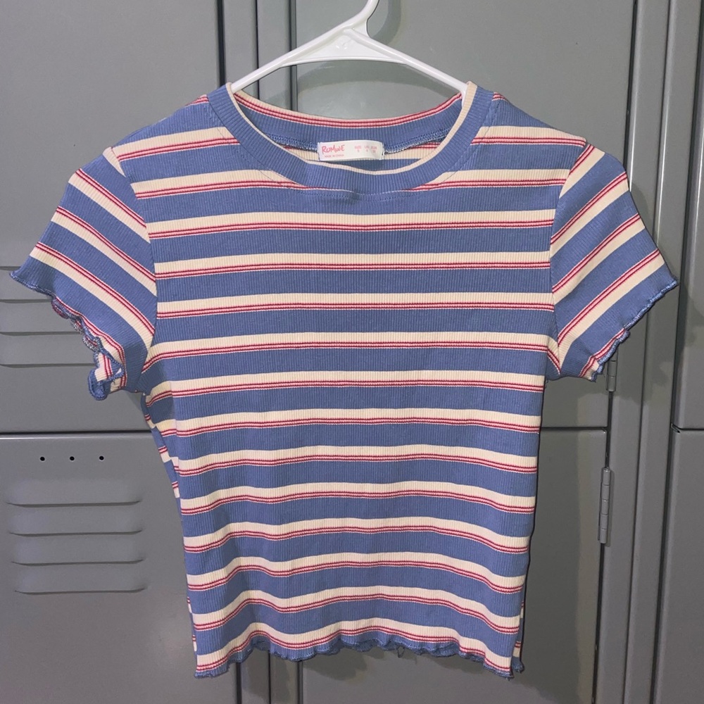 Small ROMWE fitted striped shirt